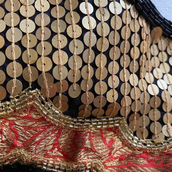 Vintage Judith Ann Creations Jacket Womens Medium Black Silk Beaded Sequined NEW - Picture 12 of 12